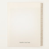 Self Care Minimal Planner Cover プランナー手帳 (裏面)