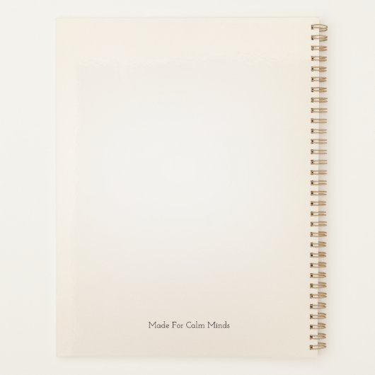 Self Care Minimal Planner Cover プランナー手帳 (裏面)