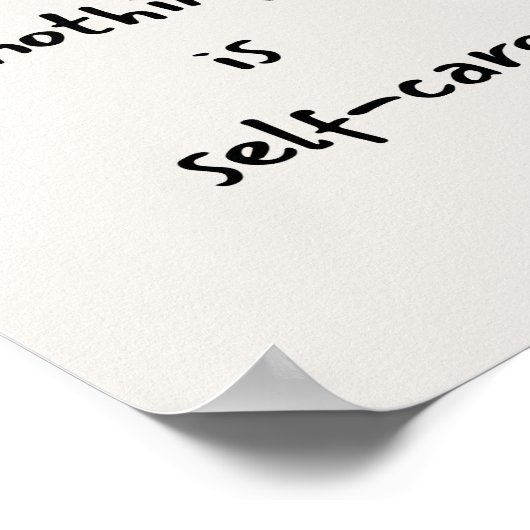 Self-care quote ポスター (角)
