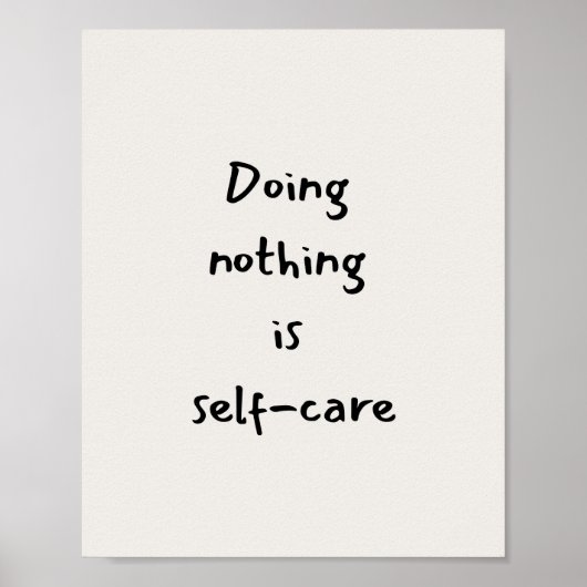 Self-care quote ポスター (正面)