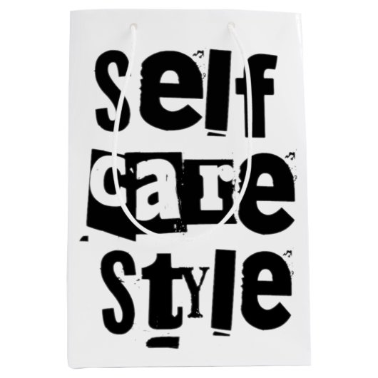 self care style ミディアムペーパーバッグ (正面)