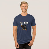 Self-Conscious Bald Eagle トライブレンドTシャツ (正面全面)