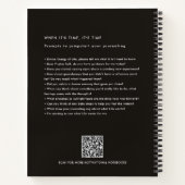 Self Discovery Journaling Prompt Bohoフローラ ノートブック (裏面)