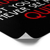 Self Employed Lancer New Quote Gift Retro Design  ポスター (角)