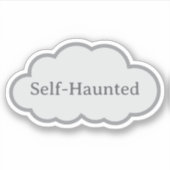 Self-Haunted - Relatable Cloud Sticker シール (正面)