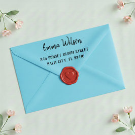 Self Inking Custom Name And Address Rubber Stamp セルフインキングスタンプ