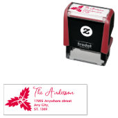 Self Inking Return Address Stamp for Christmas. セルフインキングスタンプ (インサイチュ)