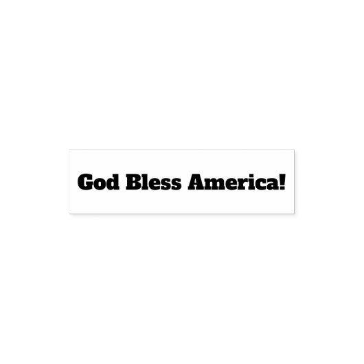 Self Inking Sampter God bless America セルフインキングスタンプ (デザイン)
