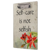 Self-Is 気に Not Wassisticセラピーフローラのクリップボード クリップボード (左)