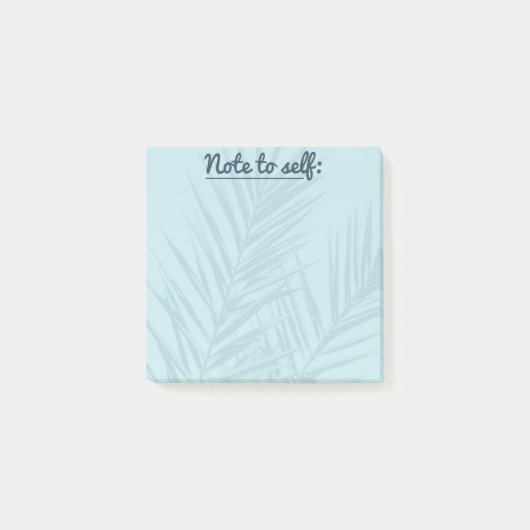 Self Light Blue Pacific Post-it Notesへのメモ ポストイット (正面)