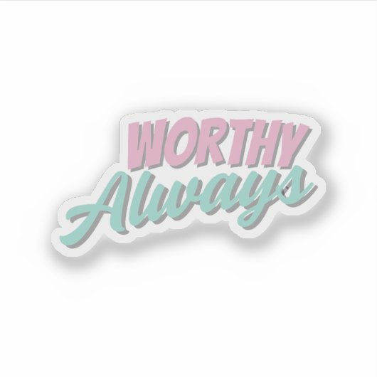 Self love Affirmation Sticker  シール (正面)