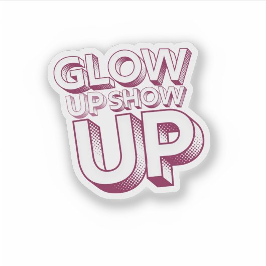 Self love and positivity Sticker シール (正面)