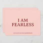 Self-Love Card, Inspirational & Fearless Card シーズンカード (正面/裏面)