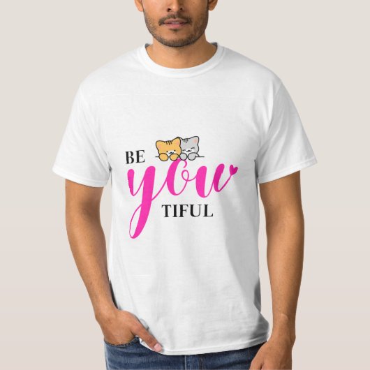 self love & cat design t-shirt tシャツ (正面)