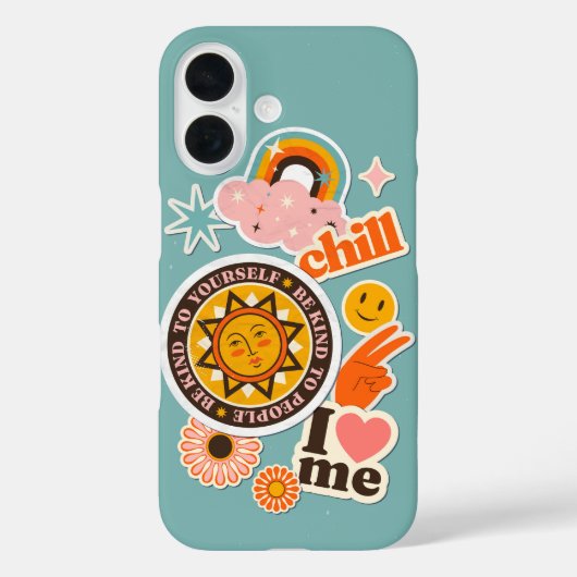 Self Love & Chill - Groovyレトロ Case-Mate iPhoneケース (裏面)