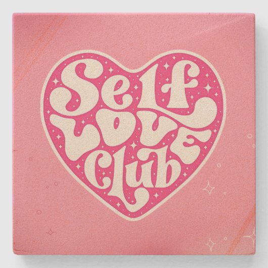 Self Love Club ストーンコースター (正面)
