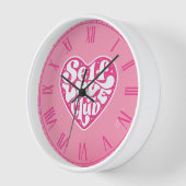 Self Love Club 壁時計 (傾斜)