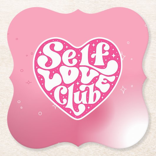 Self Love Club Coaster ペーパーコースター (正面)
