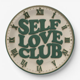 Self Love Club Positive Affirmation Decor ペーパープレート