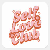 Self Love Club Retro スクエアシール (正面)