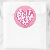 Self Love Club Sticker ラウンドシール (バッグ)