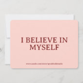 Self-Love, Confidence, Custom Gift for Her シーズンカード (正面)