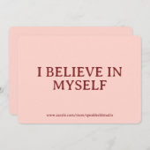 Self-Love, Confidence, Custom Gift for Her シーズンカード (正面/裏面)