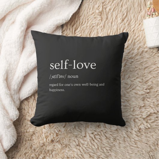 Self-Love Definition – Editable Design クッション (ブランケット)