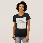 Self-Love Definition – Minimalist Conscious Tシャツ (正面フル)