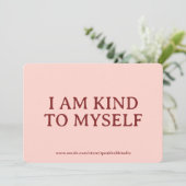Self-Love, Encouragement, Personalized Gift Card シーズンカード (スタンド正面)