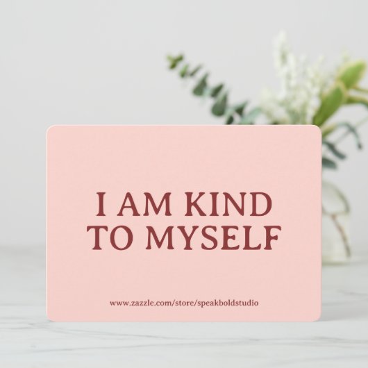 Self-Love, Encouragement, Personalized Gift Card シーズンカード (スタンド正面)