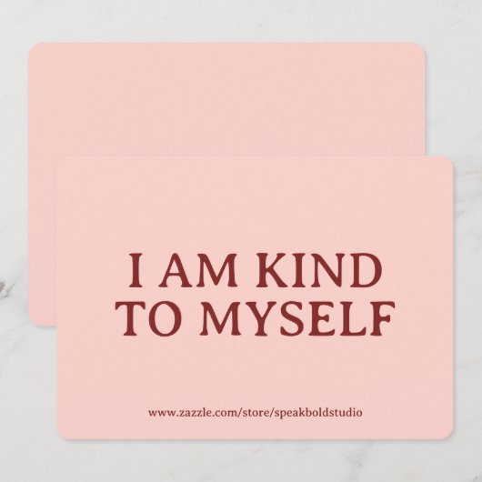 Self-Love, Encouragement, Personalized Gift Card シーズンカード (正面/裏面)