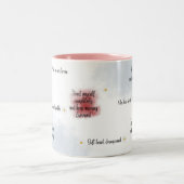Self Love Inspirational Quote Mug, Soft Feminine ツートーンマグカップ (中央)