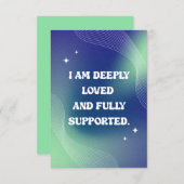 Self Love, Motivational, Inspirational Quote サンキューカード (正面/裏面)