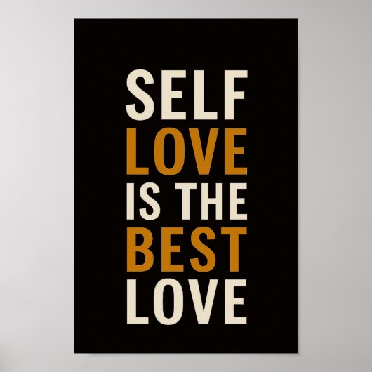 Self Love Motivational Poster ポスター (正面)
