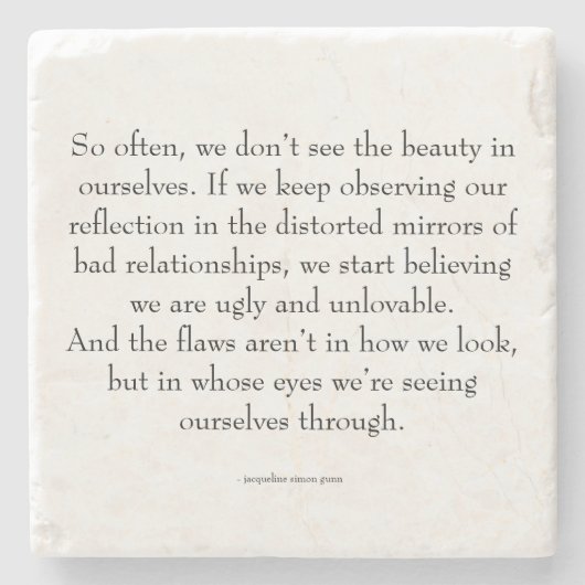 self-love quote ストーンコースター (正面)