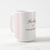 Self Love Quote Healing Looks Good On Me Minimal D コーヒーマグカップ (正面左)