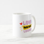 Self Love Quote Mug コーヒーマグカップ (正面右)