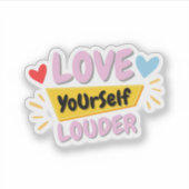 Self Love Quote Sticker シール (正面)