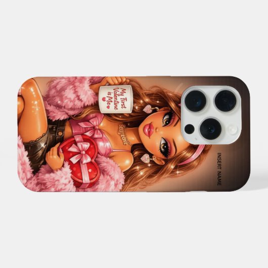 self love valentine Phone Case iPhoneケース (裏面横)