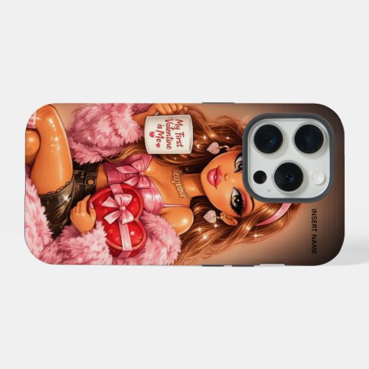 self love valentine Phone Case iPhoneケース (裏面横)