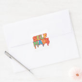 Self Made Drip Font Sticker – Colorful スクエアシール (封筒)
