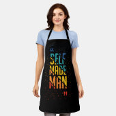 Self Made Man | Funny LGBTQ | Pride Month エプロン (着用した状態)