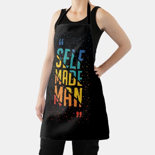 Self Made Man | Funny LGBTQ | Pride Month エプロン (インサイチュ)