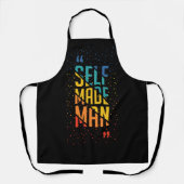 Self Made Man | Funny LGBTQ | Pride Month エプロン (正面)