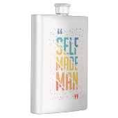 Self Made Man | Funny LGBTQ | Pride Month フラスク (右)