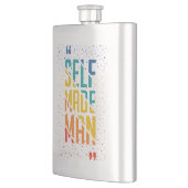 Self Made Man | Funny LGBTQ | Pride Month フラスク (左)