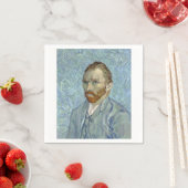 Self Portrait 1889 by Vincent van Gogh スタンダードカクテルナプキン (インサイチュ)
