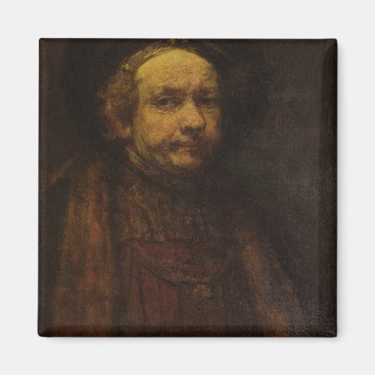 Self Portrait as an Old Man, c.1664 (キャンバスの油) マグネット (正面)