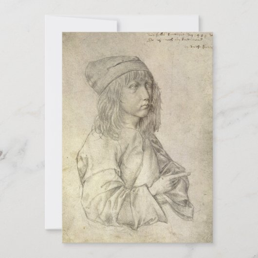 Self Portrait at Age 13 by Albrecht Durer カード (正面)
